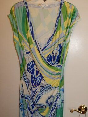HER...BOTTARI wrap maxi dress Large